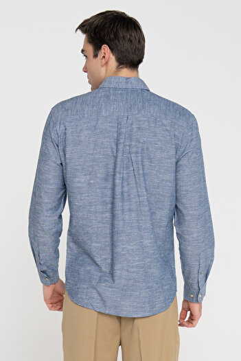 Jack & Jones Erkek Keten Karisimli Gömlek - Summer