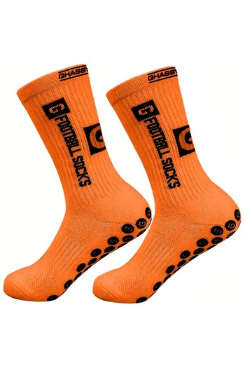 GHASSY CO. Ghassy Co. Men's Non-Slip Sole Football Running Fitness Cotton Sports Socks