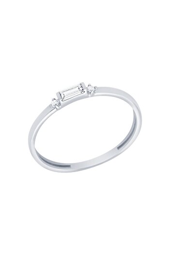 Diamond Line-Gülaylar 14 Ayar Altın Baget Yüzük