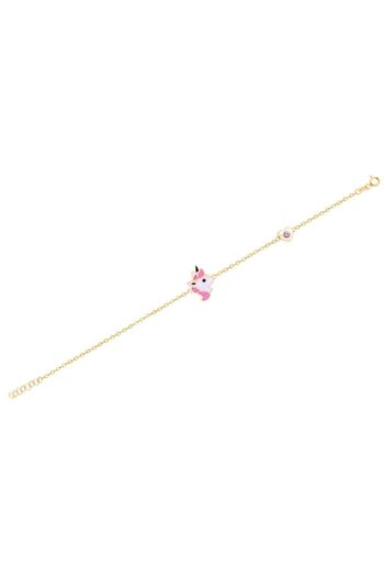 Diamond Line-Gülaylar 14 Ayar Altın Unicorn Çocuk Bileklik