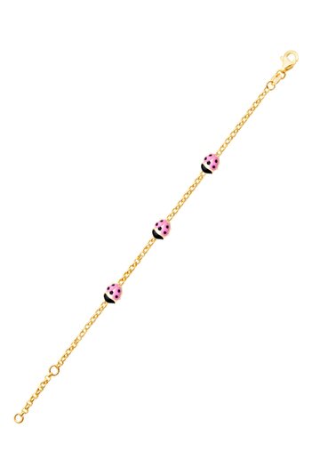 Diamond Line-Gülaylar 14 Ayar Sarı Altın Bileklik