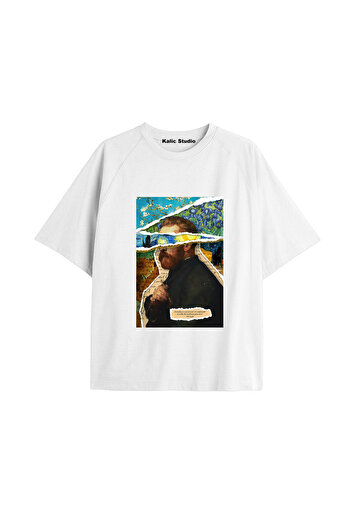 Kalic Studio Unisex Van Gogh Printed Oversize T-shirt