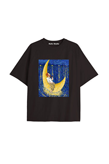 Kalic Studio Unisex Van Gogh Printed Oversize T-shirt