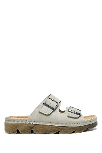 Kifidis Women's Anaotomatic Slippers Sizb 220517 -V2 Natura Double Banded Leather Slippers 36-41 Nude/Mink