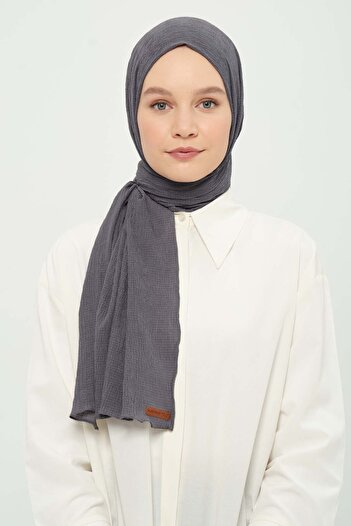 Madame Polo Mio Cazz Shawl Smoked Breathable Wrinkle-Free Non-Slip 75X180 cm