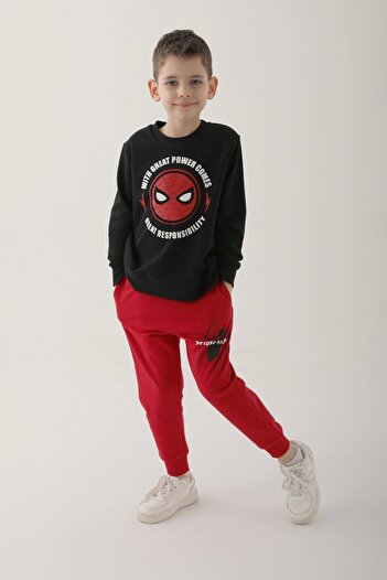 SPIDERMAN SPIDER-MAN TRACK SUIT FOR BOYS - BLACK