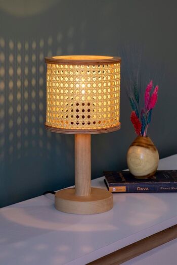 AHŞAP FABRİKASI Natura Hazeran Solid Wood Lampshade