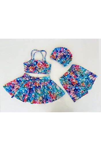 By Piera Quick Dry Girl's Bikini Swimsuit Set - 4 Pieces 86670