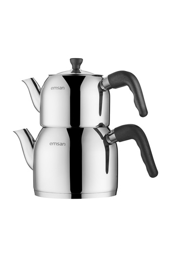 Emsan Amelia Midi Teapot Set - Black 1.00 - 2.00 Lt.