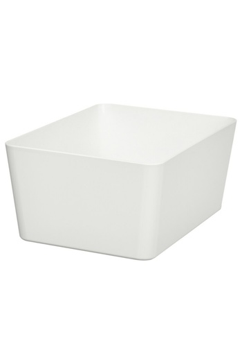 IKEA KUGGIS Box, White, 13x18x8 cm – Stackable Storage Organizer | IKEA