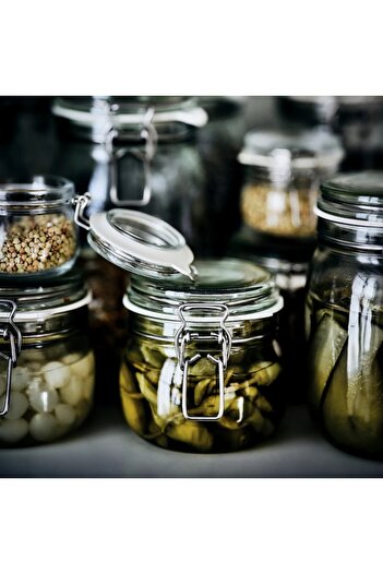 IKEA KORKEN Jar with Lid, Clear Glass, 0.5L – Airtight & Durable Storage | IKEA