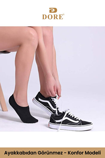 Dore Orijinal 6 Çift Premium Konfor Modeli Spor Ayakkabı Sneaker Dikişsiz Görünmez Düz Renk Çorap
