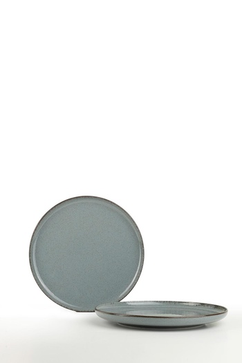 Kütahya Porselen Moderna 27 cm Blue Flat Plate - 2 Pieces