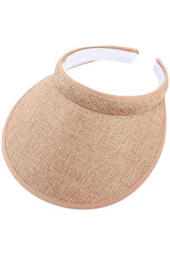 Mood Agenda Women's Wide Brim Uv Protection Summer Crown Visor Hat