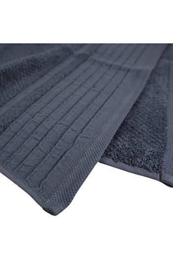 Class Home Collection Set of 2 absorbent towels, 100% Cotton Jacquard, 520 gsm, 50x100 cm + 70x140 cm, Gunnr, Denim