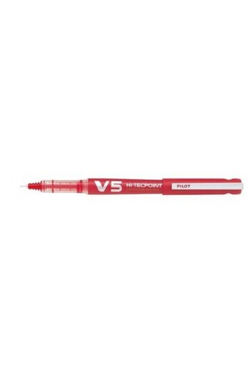 Pilot Roller V5 Hi-Tecpoint Reincarcabil 0.5 Rosu