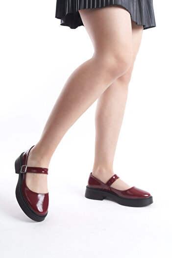Shoesers Дамски ежедневни обувки с единична катарама, дизайн на балерина
