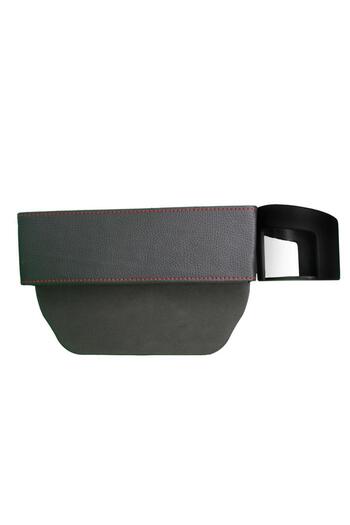 Techmaster Car Interior Seat Side Plastic Pocket Goods Compartment and Cup Holder Black