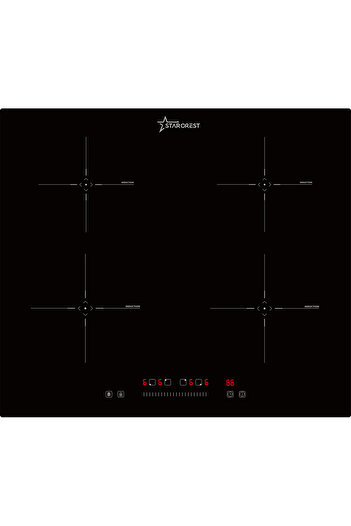 STARCREST Built-in hob STARCREST SIH-6060, Induction, 4 Cooking Zones, Touch Control, Booster, Timer