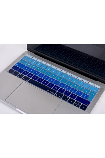 Mcstorey Macbook Pro Kılıf Klavye Koruyucu Ombre Ingilizce Baskılı (UK-EU) A1534 A1708 Ile Uyumlu