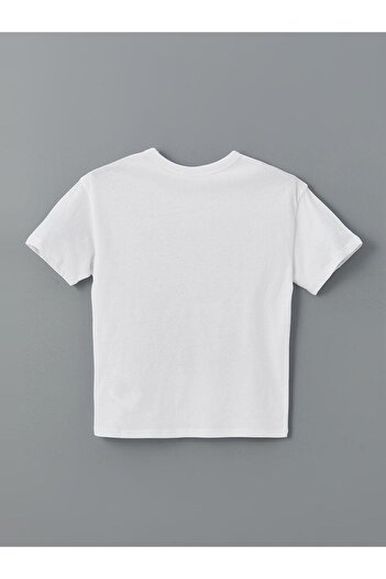 LC Waikiki Lcw Kids Crew Neck Printed Combed Cotton Boy's T-Shirt
