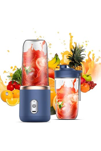 Extra Portable Blender with Fruit Juicer Cup for Personal Use, USB Rechargeable