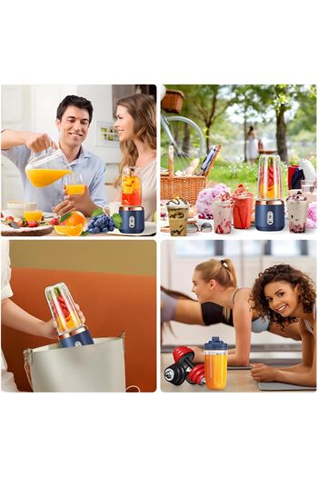 Extra Portable Blender with Fruit Juicer Cup for Personal Use, USB Rechargeable