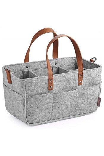 Generic Diaper Organizer Baby Caddy Bag - Silver