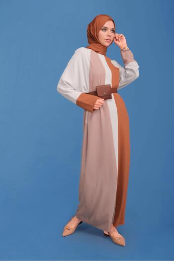 Alvina Three Color Round Neck Dress 41771