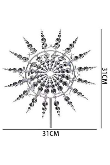 HALAMODO Wind Spinner, Unique and Magical Metal Windmill, 3D Wind-Powered Rotating Windmill, Outdoor Wind Spi