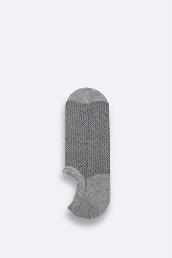 Avva Erkek Gri Pamuklu Sneaker Çorap A51Y8505