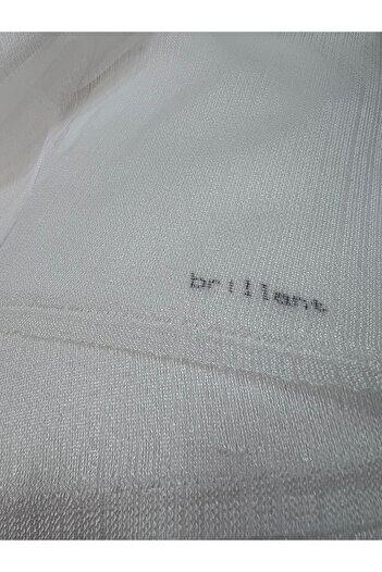 Gülsem Perde Kar 600 Tül Perde 1/3 Sık Pile Brıllant (kar Gibi Zarif Ve Dokumlu Kırısmaz Yıka As )