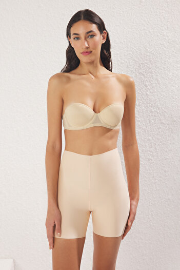 Trendyol Collection Bílo-tmavá kůže 2 balení Micro Rise Pas bez stop Boxerky Pletené kalhotky THMSS25KU00010