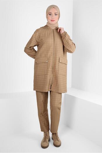 Alvina Hooded Pants Suit 44359