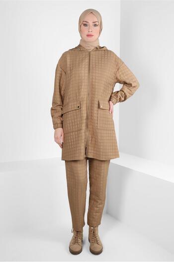 Alvina Hooded Pants Suit 44359