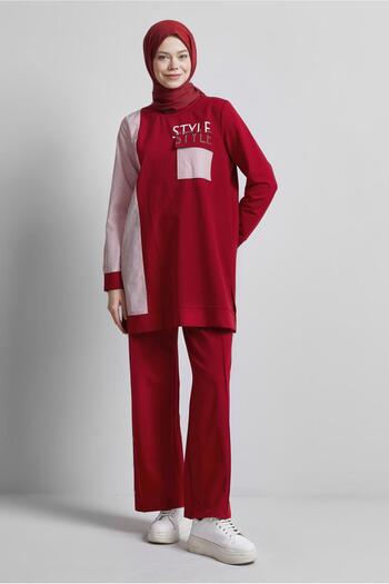 Alvina Printed Trousers Tracksuit Suit 44748