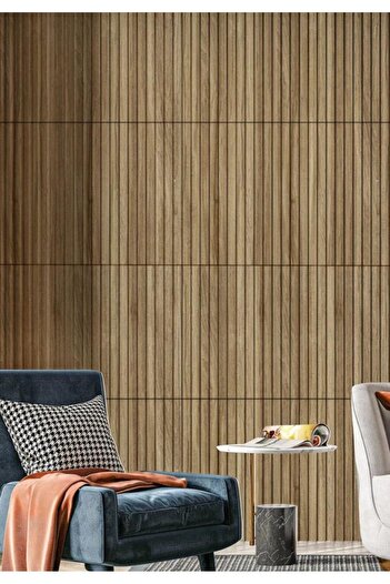 Renkli Duvarlar 50Cmx50Cm 1Pcs 3D Abs Material Pvc Durable Wall Panel Erasable Paneling Model Brown Panel