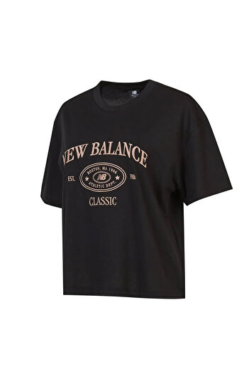 New Balance Lifestyle Women's Black Casual Style T-Shirt Wnt1508-Bk