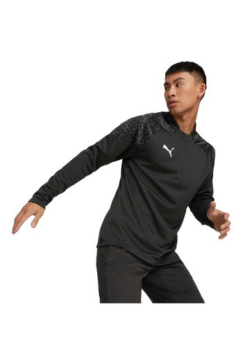 Puma Μπλούζα Puma Teamcup 14 Zip Φούτερ, Μαύρο, Ανδρικό