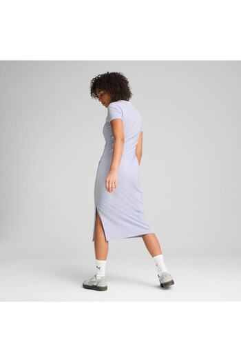 Puma Rochie Puma Wardrobe Ess Midi Cut-out Dress, Albastru, Femei