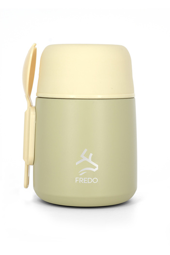 FREDO Baby Food Container & Food Storage Thermos, Keeps Hot for 8 Hours, Cold for 12 Hours, Ice for 48 Hours, 500 ml Cream