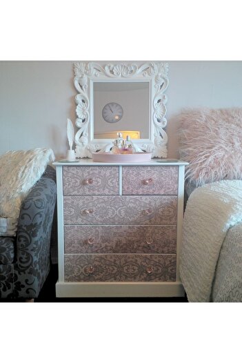 d-c-fix 346-0621 Vintage Damask Desen Yapışkanlı Folyo