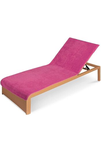 DensHaus 100% Cotton 75x200 Fuchsie Beach Sunbed Towel