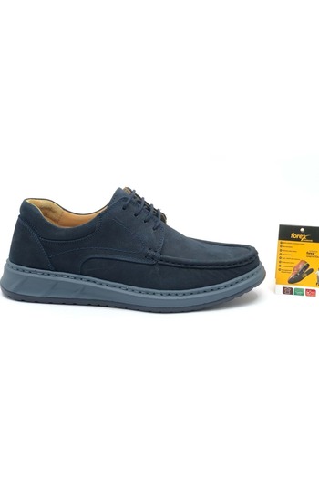Kids Club Shoes Чоловіче повсякденне взуття з натуральної шкіри Forex 707 Dr. Recommended темно-синього кольору