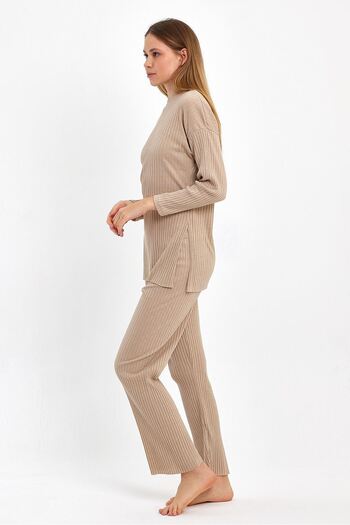 Oyga Women's Stone Women's Corduroy & Tracksuit, Casual Home Wear Pajama Set
