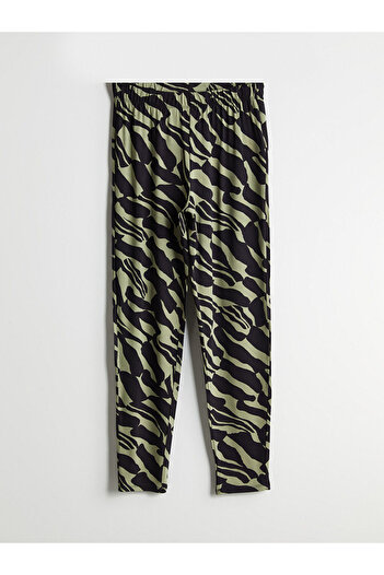 LC Waikiki Quality Parts from Celebi Store |   Patterned Women's Trousers with Elastic Waist
