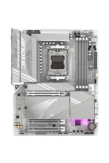 Gigabyte Placa de baza GIGABYTE X870 AORUS ELITE WIFI7 ICE, AMD X870, AM5, ATX, DDR5