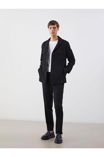 LC Waikiki Black Standard Fit Men's Blazer Jacket