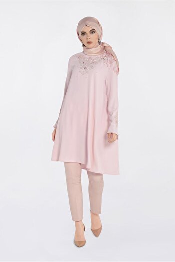 Alvina Güpür Ve Bead Detail Tunic 4239