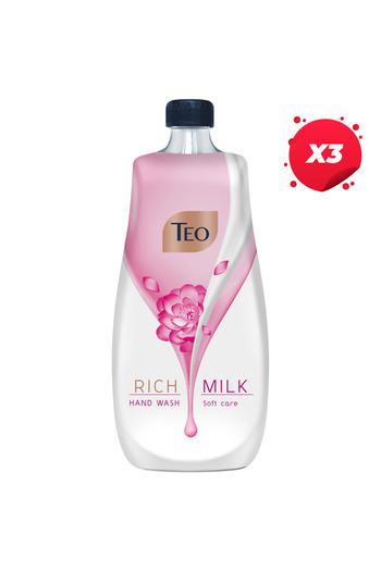 Teo X3 - TEO LIQUID SOAP REFILL 800ML MILK RICH SOFT CARE